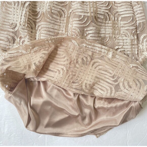 Jessica Howard Evenings Halter Cocktail Dress Satin Embellished Size 8 *Flaw* - Picture 14 of 16